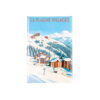 Magnet dessin La Plagne Villages