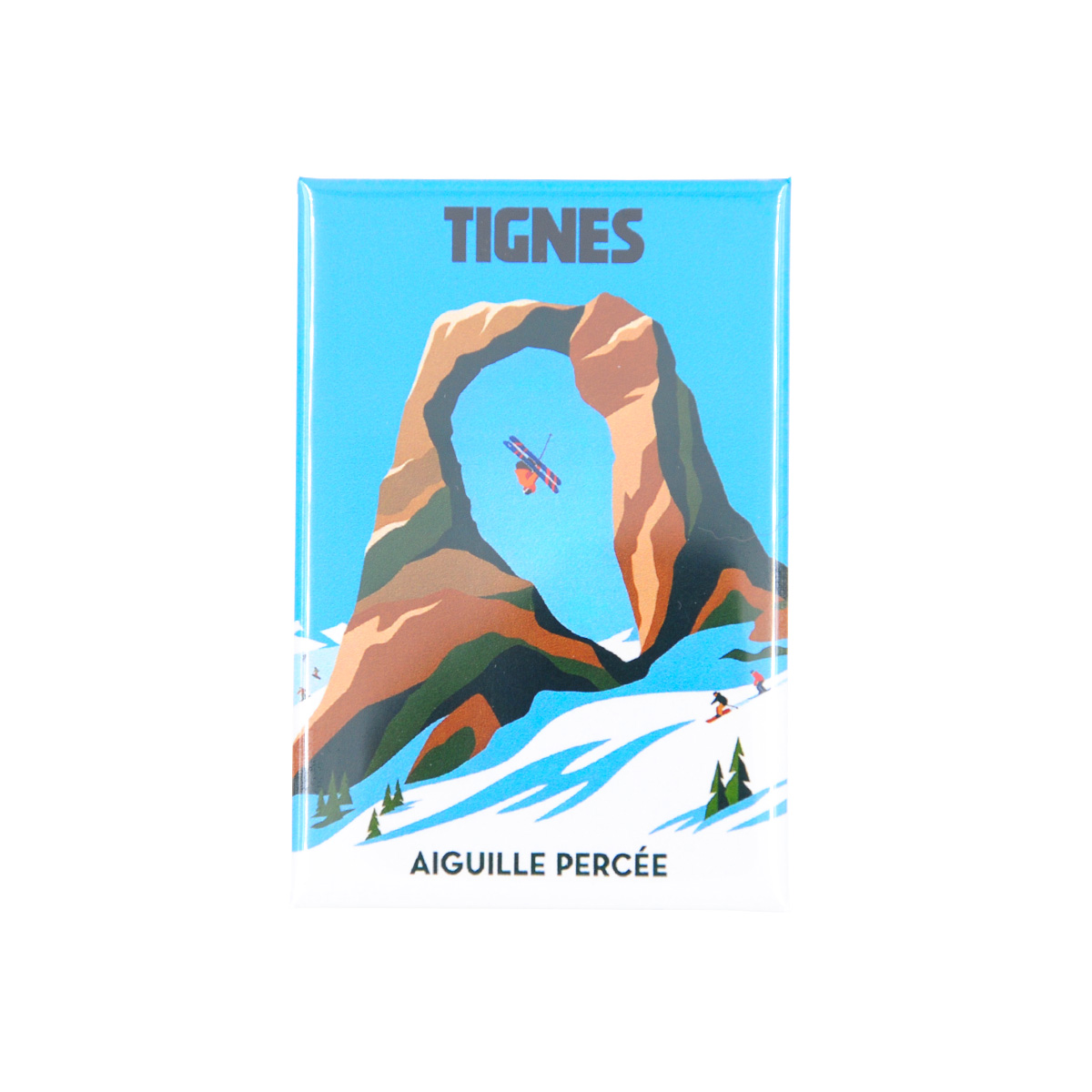 Magnet dessin Aiguille Percée Tignes