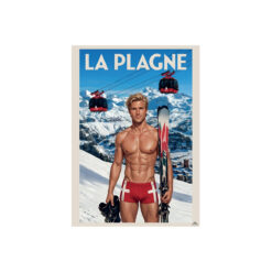 Affiche homme maillot La Plagne