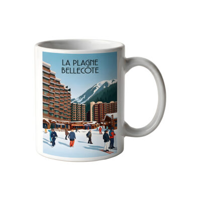 Mug dessin La Plagne Bellecôte