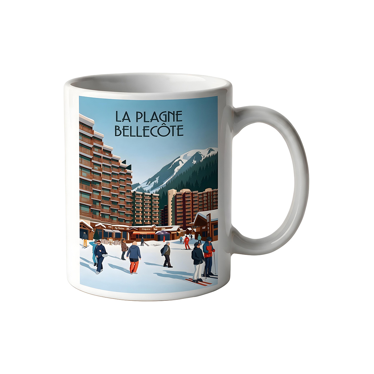 Mug dessin La Plagne Bellecôte