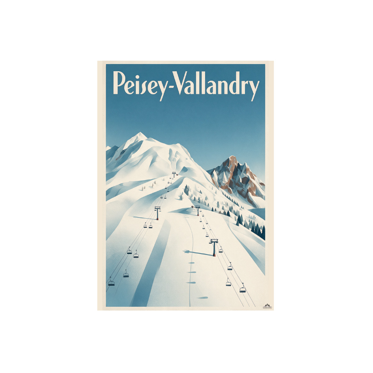 Affiche Sommets Peisey-Vallandry