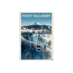 Affiche Téléphérique Peisey-Vallandry