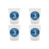 Lot de 4 verres piste bleu La Plagne