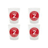 Lot de 4 verres piste rouge La Plagne